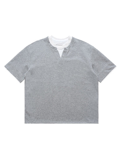 Cleanfit Faux Two-Piece Oversized T-Shirt