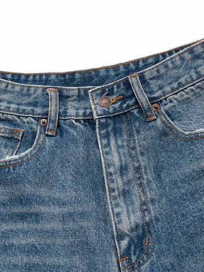 Street Ripped Denim Shorts