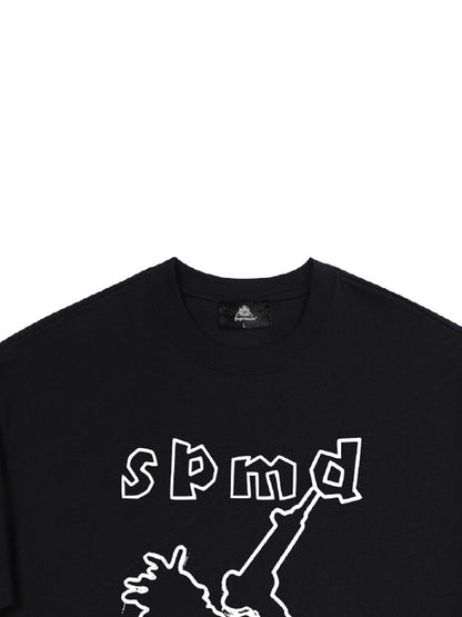 Original SPMD Cartoon Graphic T-Shirt