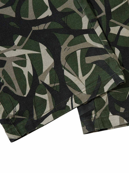 Thesupermade Camouflage Faux Two-piece Hooded Fleece Jacket Tracksuit - 2331