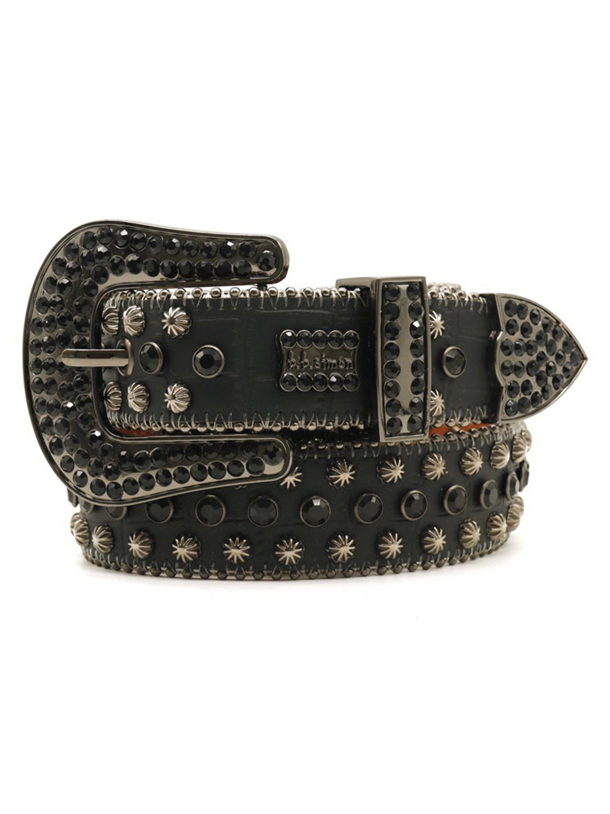 Street Rhinestone Studded Belt