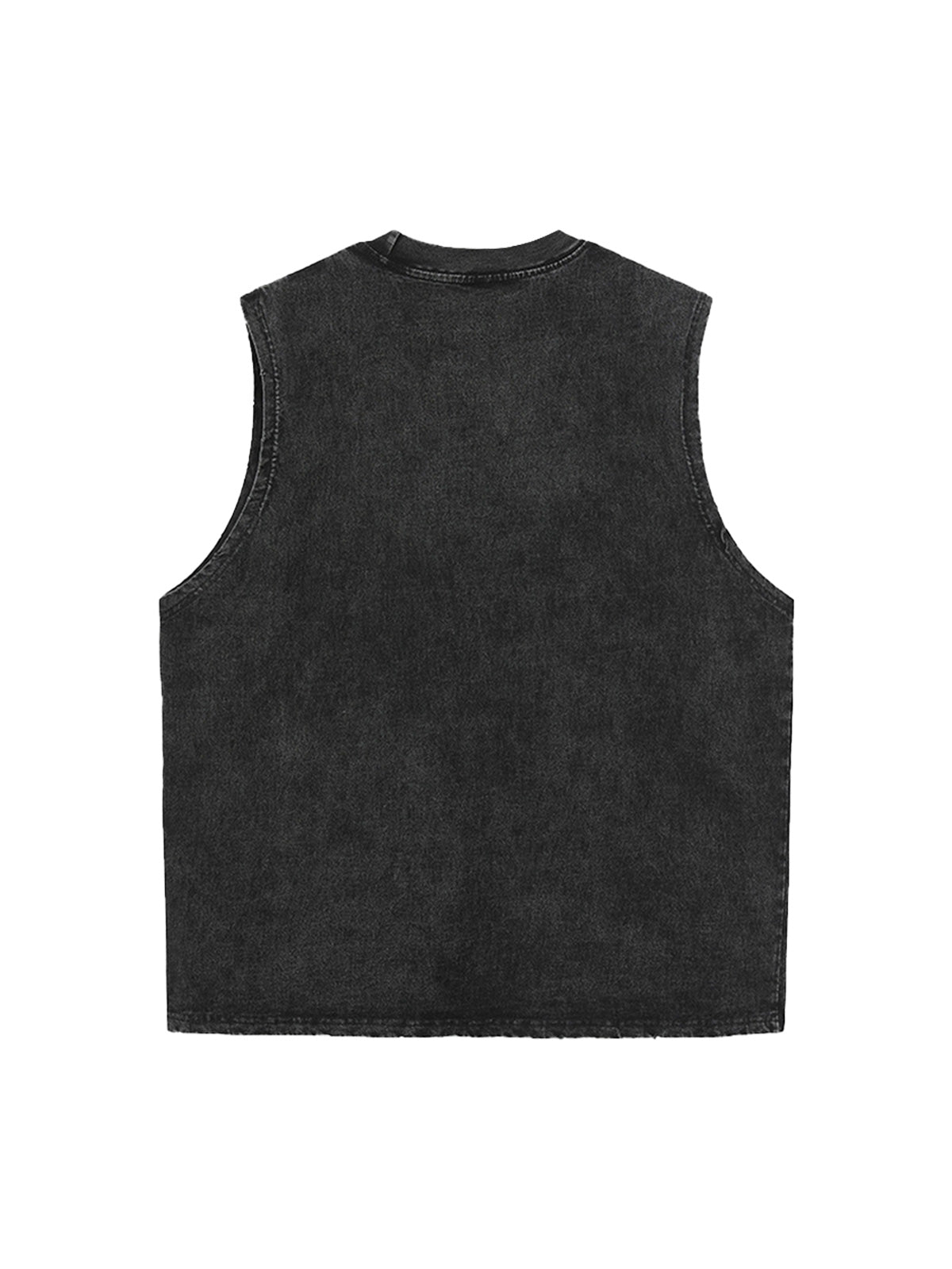Original Fashion Men's Statue of Liberty Print Sleeveless Denim Vest
