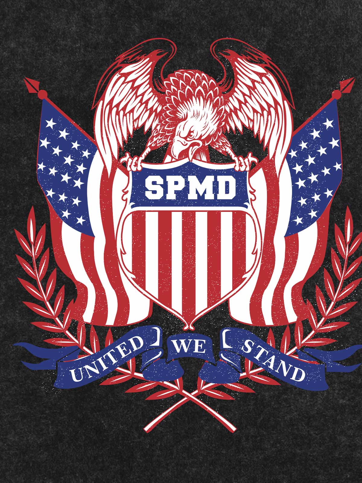 Original Street Eagle Flag Badge Independence Day T-shirt