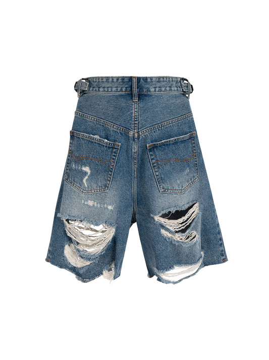 Street Ripped Denim Shorts