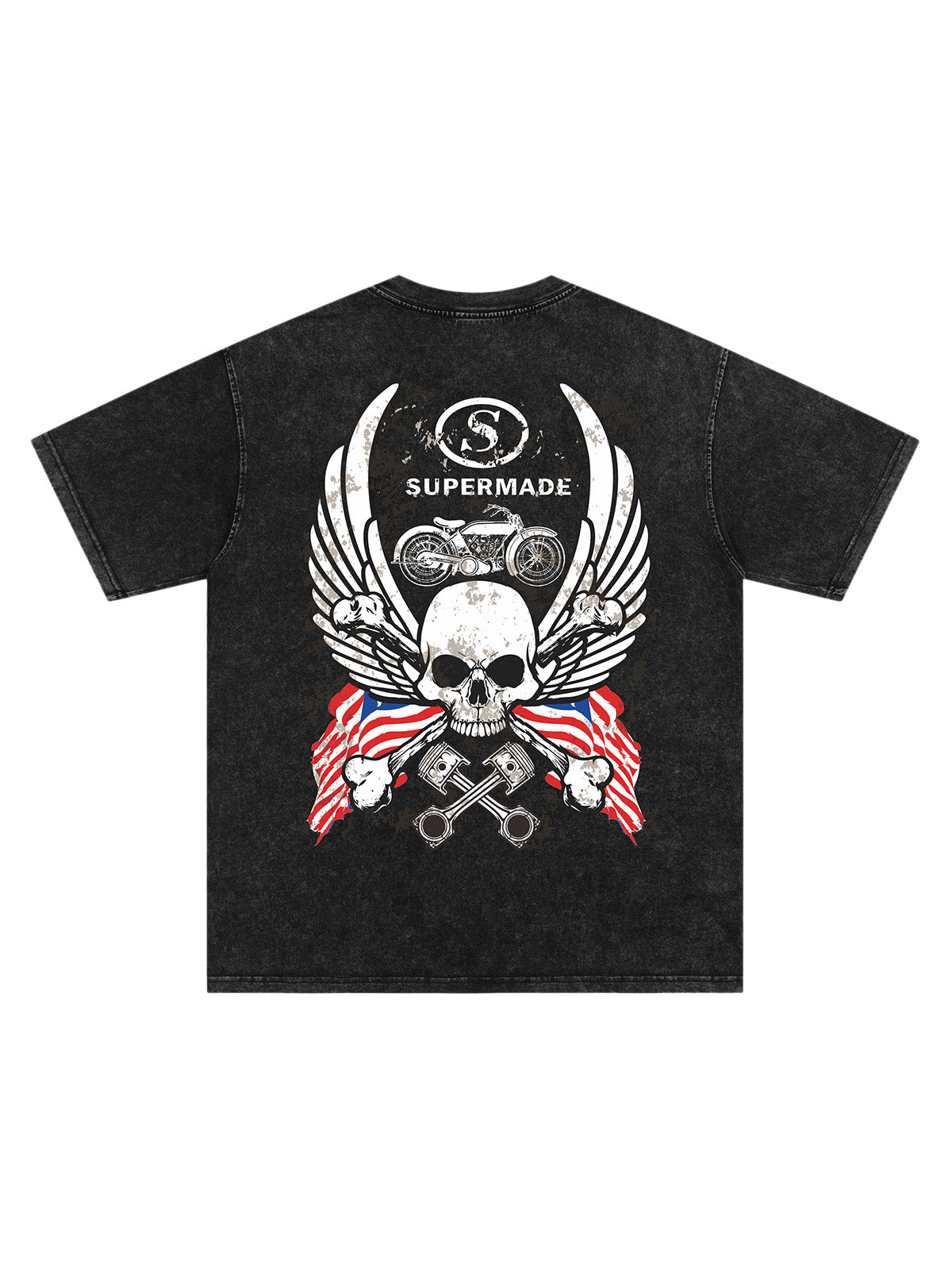 Orginal Skull Flag Independence Day T-shirt