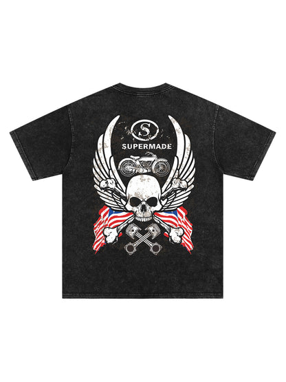 Orginal Skull Flag Independence Day T-shirt