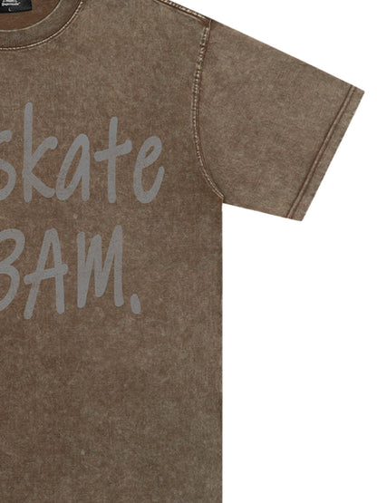 Origal "Who Skates at 3 AM" Slogan T-Shirt