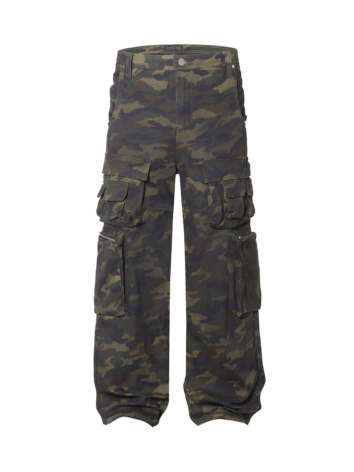Wasteland Style Camouflage Baggy Cargo Pants - 2384