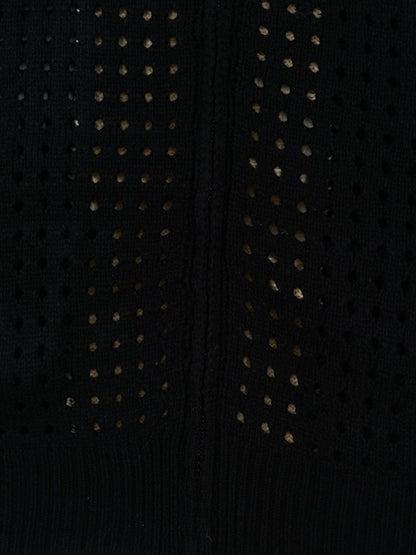 Thesupermade Cross Jacquard Full Zipper Hooded Jacket - 2254