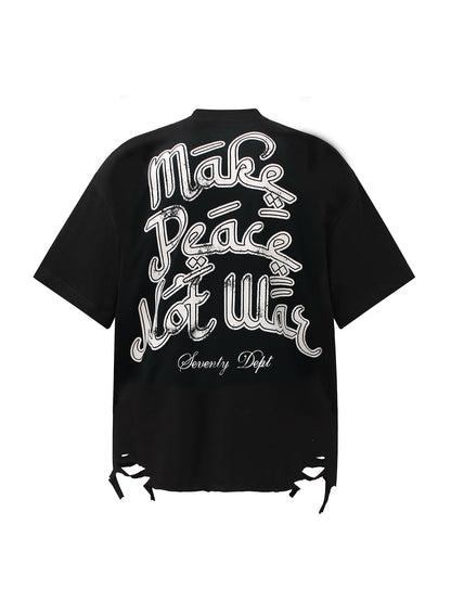 Graffiti Letters Devil Design Graphic T-Shirt