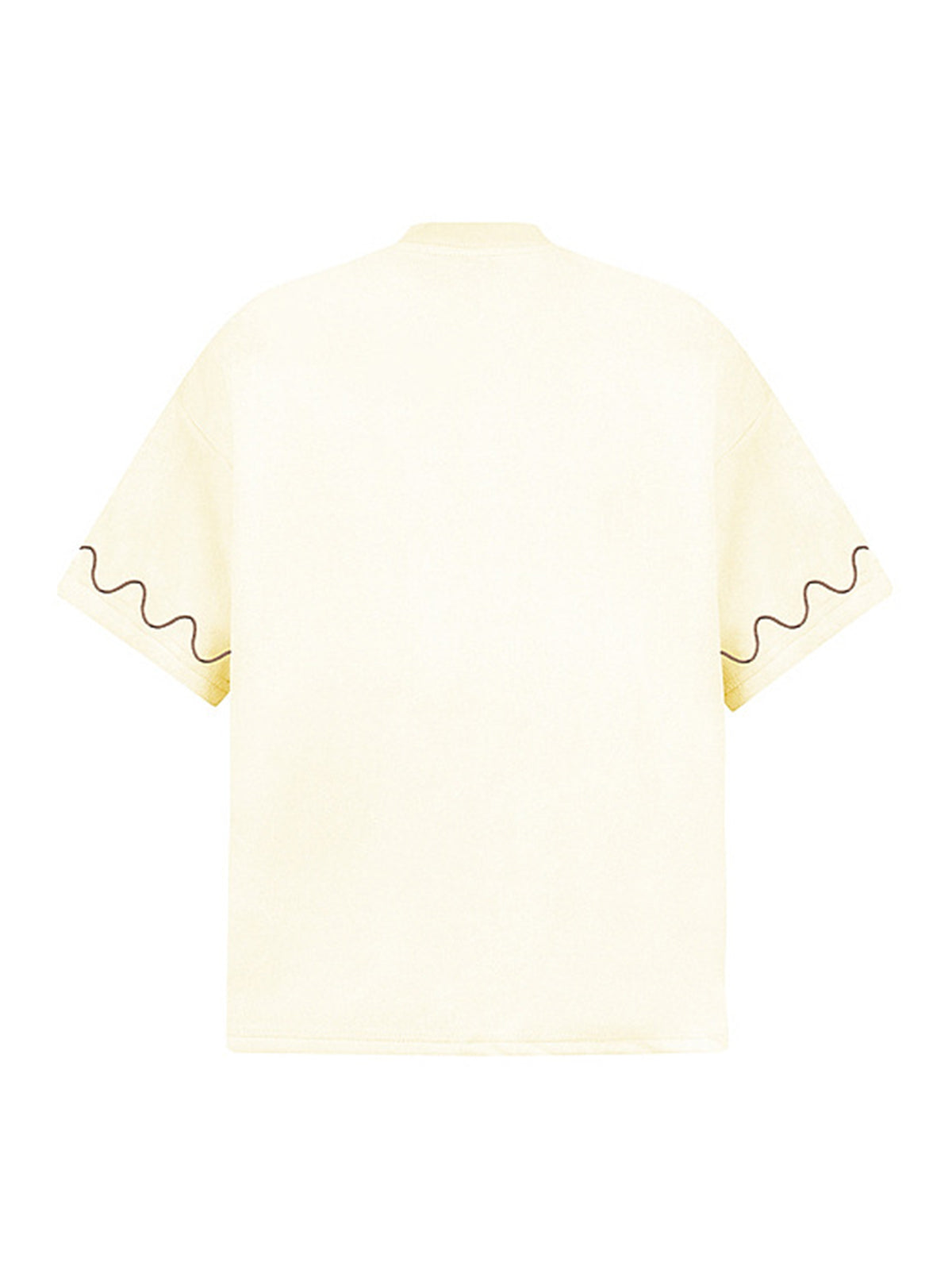Cross and Wave Print T-Shirt