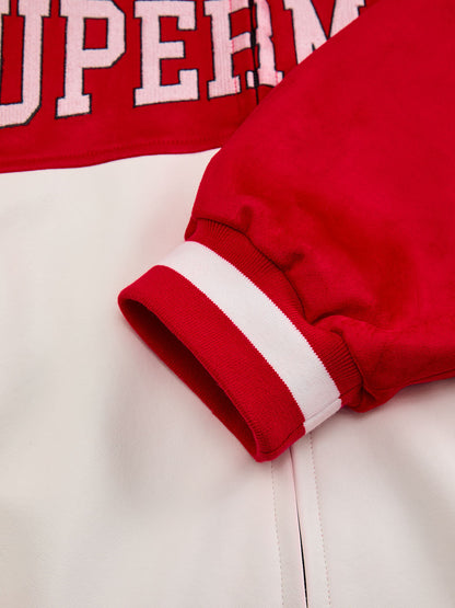 Original Contrast Color Varsity Jacket - 2349