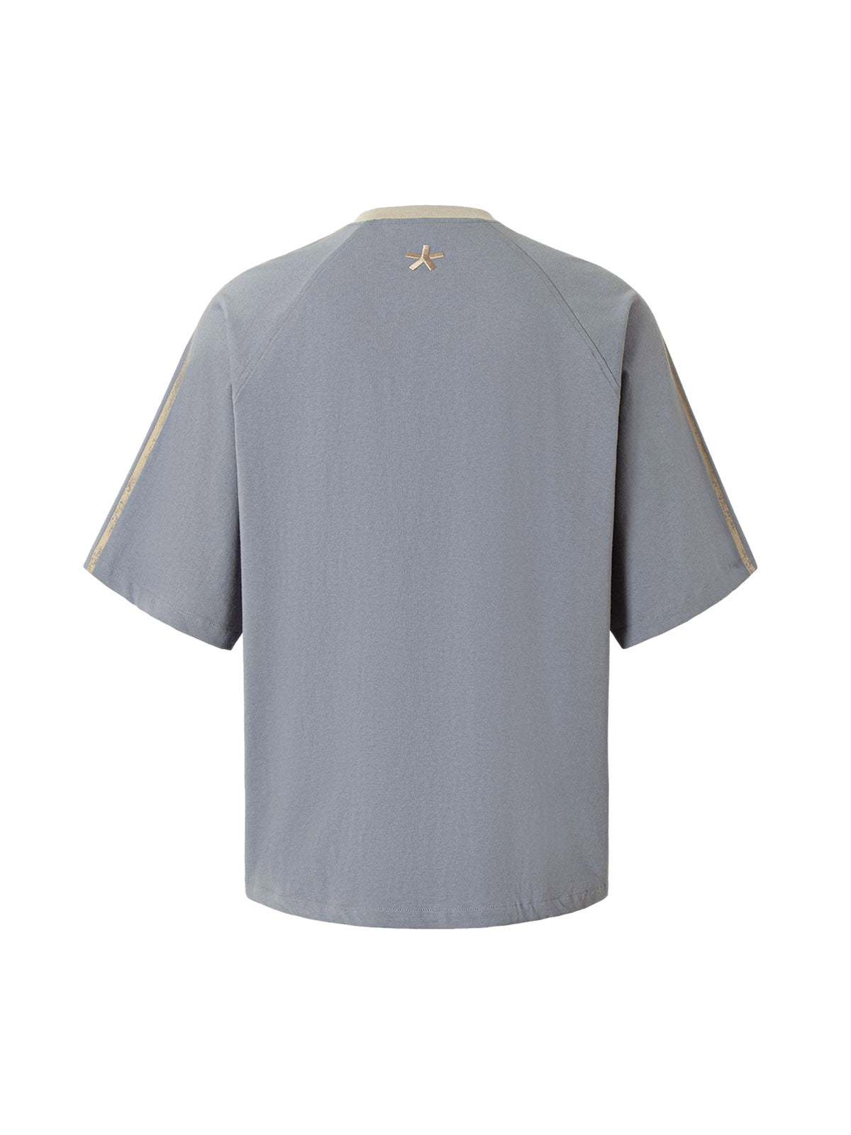 Heavy Washed Street Metal Collar T-shirt