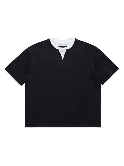 Cleanfit Faux Two-Piece Oversized T-Shirt