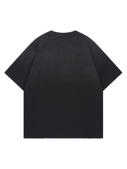 Distressed Digital Print T-shirt