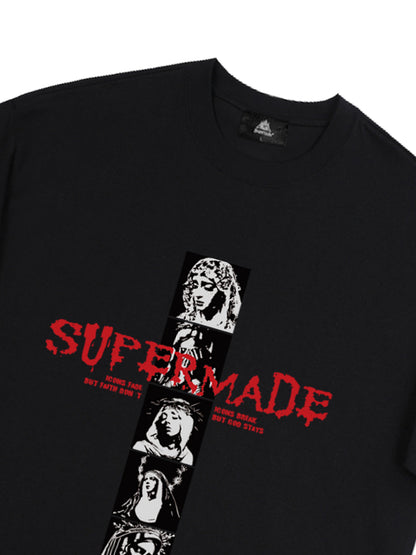 Mary Vintage-Inspired Graphic Design T-Shirt