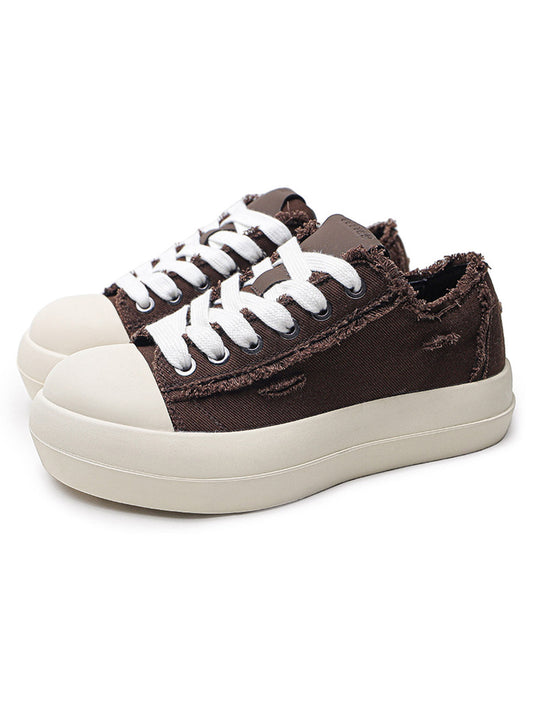Street Beard Split Hole Sneakers