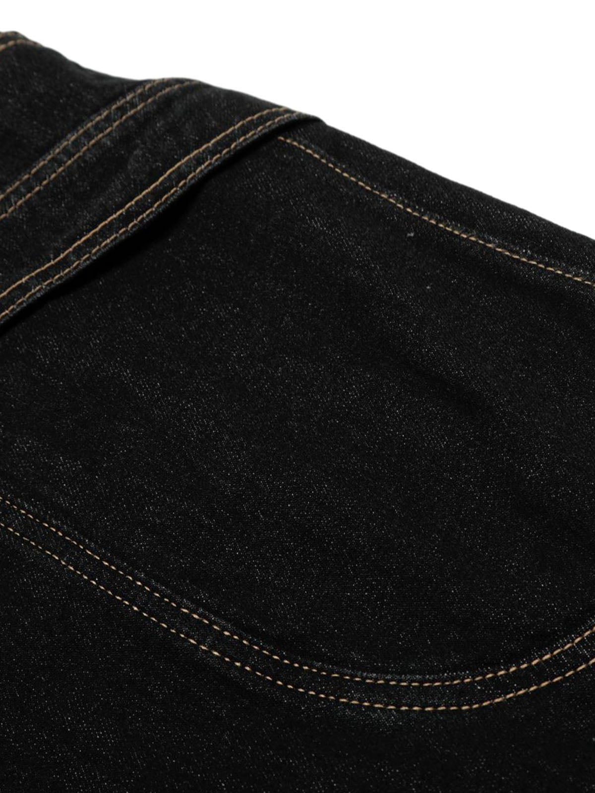 Contrast Stitched Patch Pocket Denim Jorts