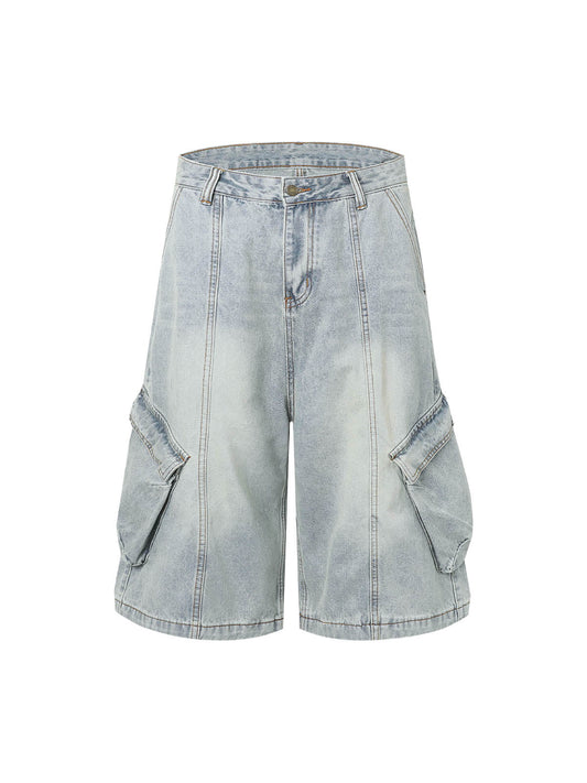 Cleanfit Denim Baggy Cargo Jorts