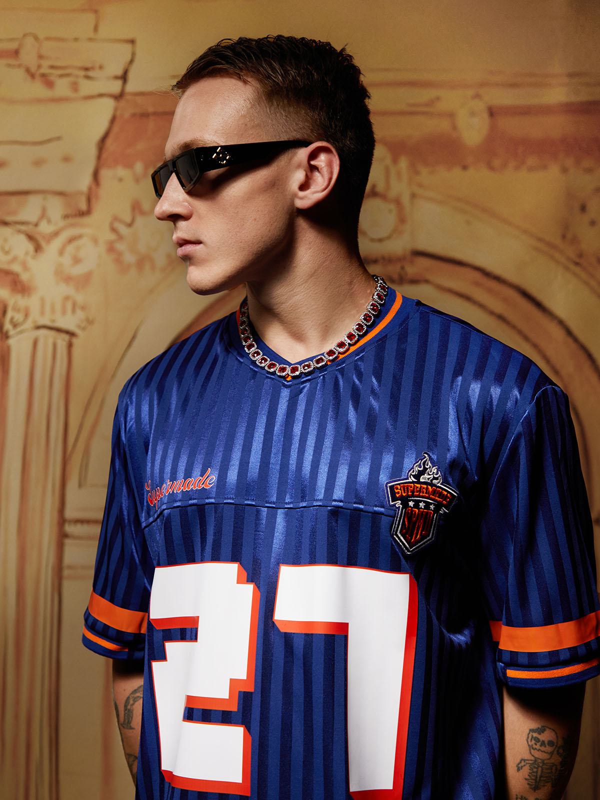 Original Striped Baseball Jersey T-Shirt - 2394