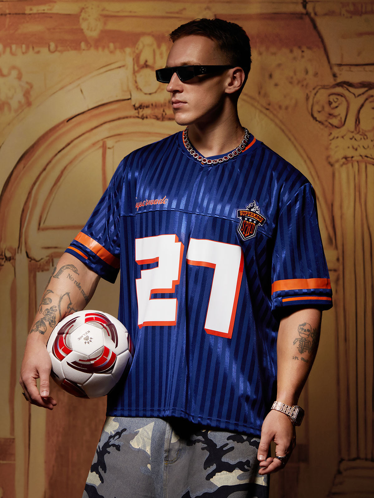Original Striped Baseball Jersey T-Shirt - 2394
