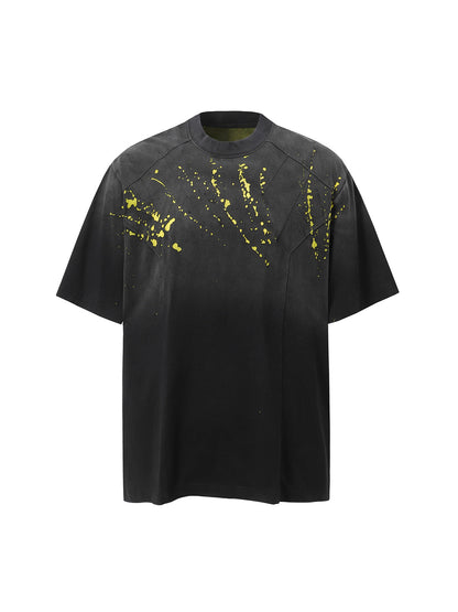 Vintage Washed Dot Spray T-Shirt