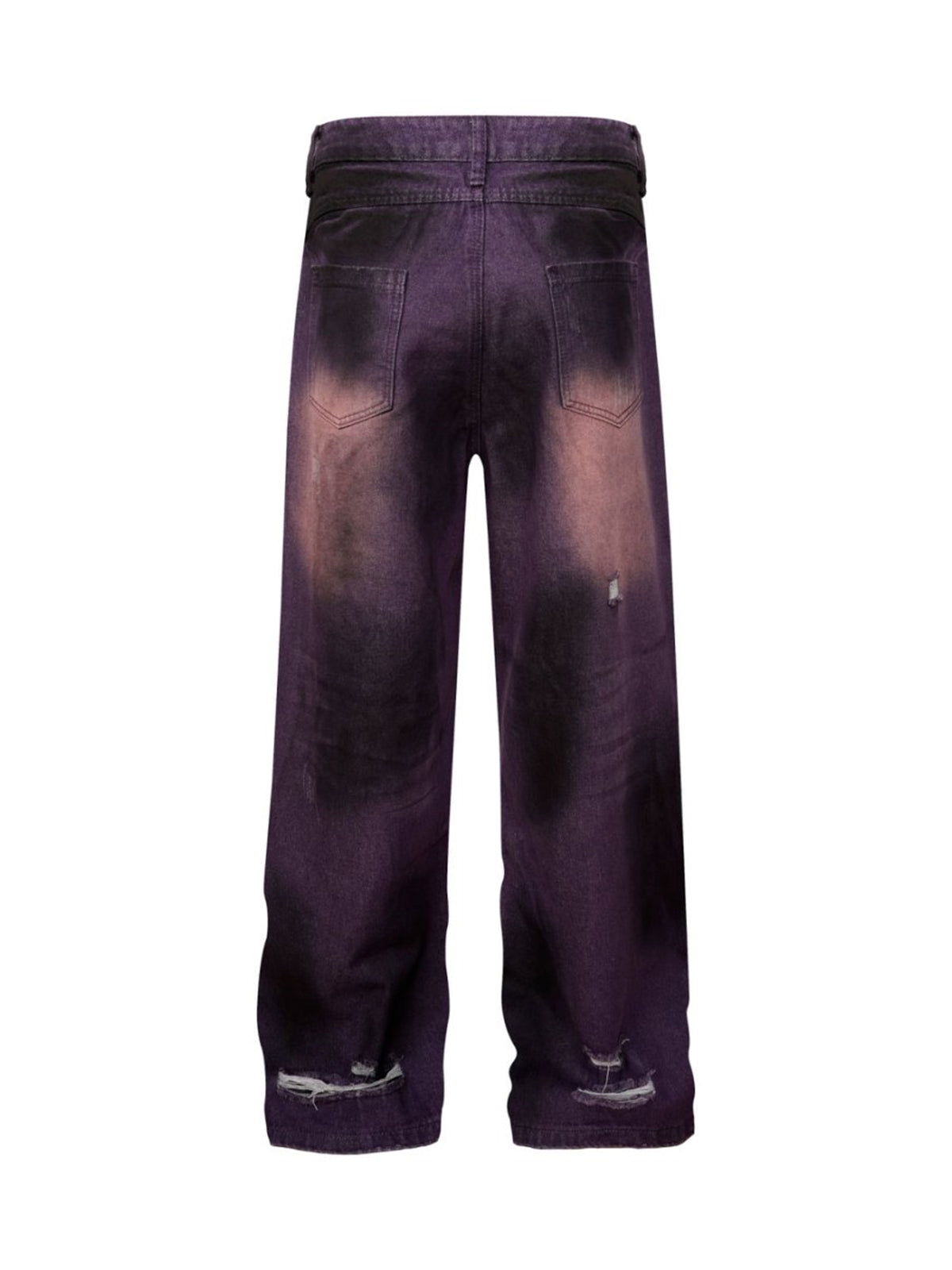 Street Ripped Dirty Dye Jeans