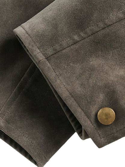 Retro Suede Detroit Motorcycle Jacket