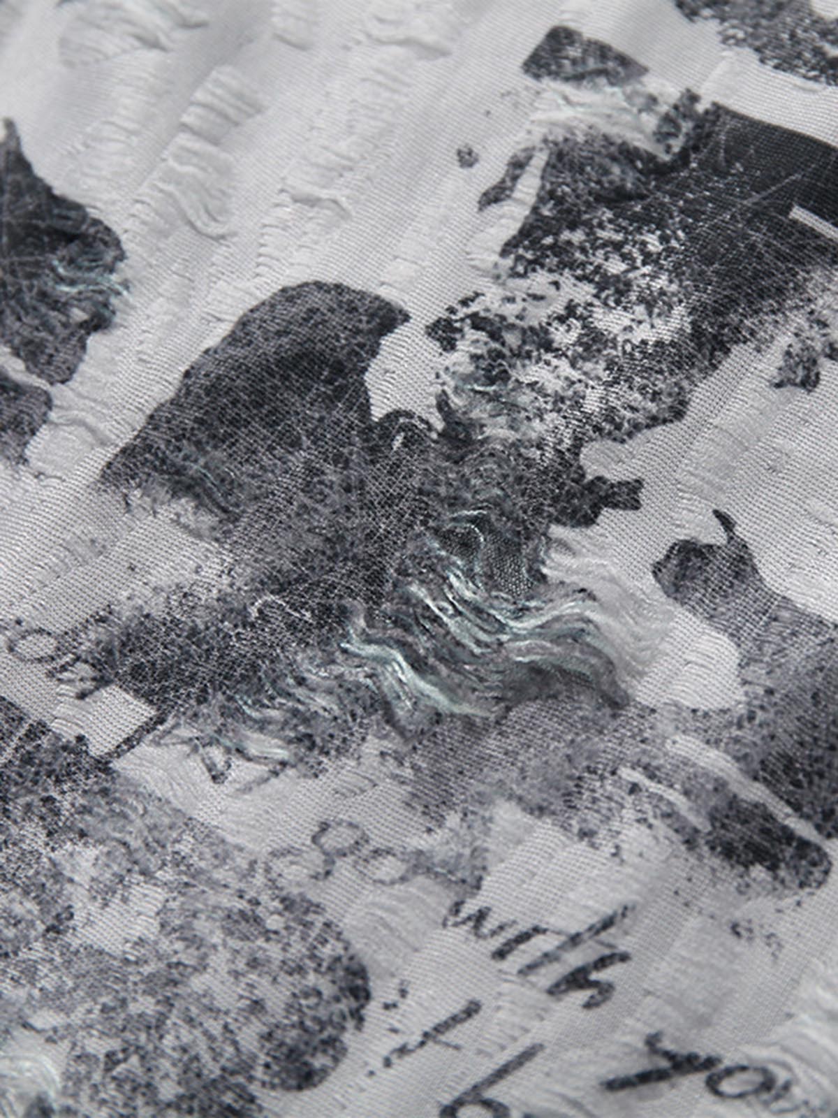 Street Stitching Cross Print T-shirt