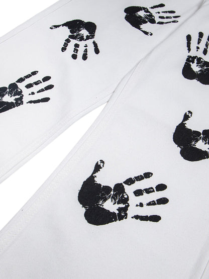Palm Print Cleanfit Casual Pants