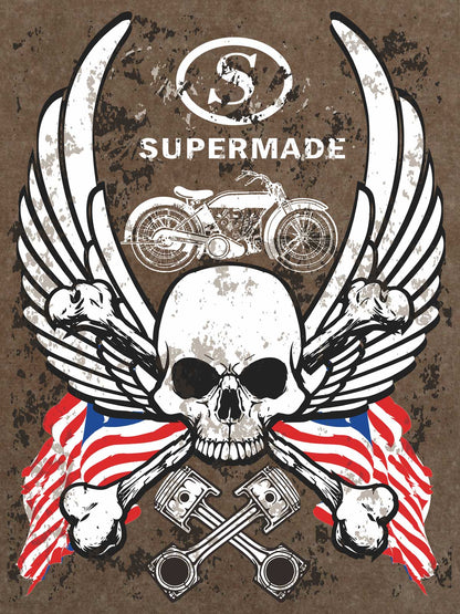 Orginal Skull Flag Independence Day T-shirt