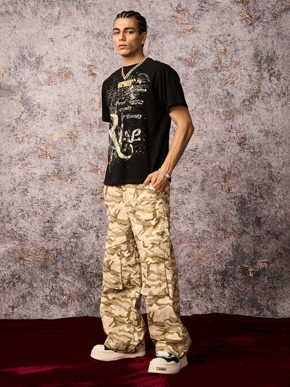 Camouflage Multi-Pocket Cargo Pants