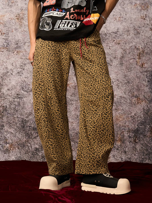Cheetah Print Barrel Pants