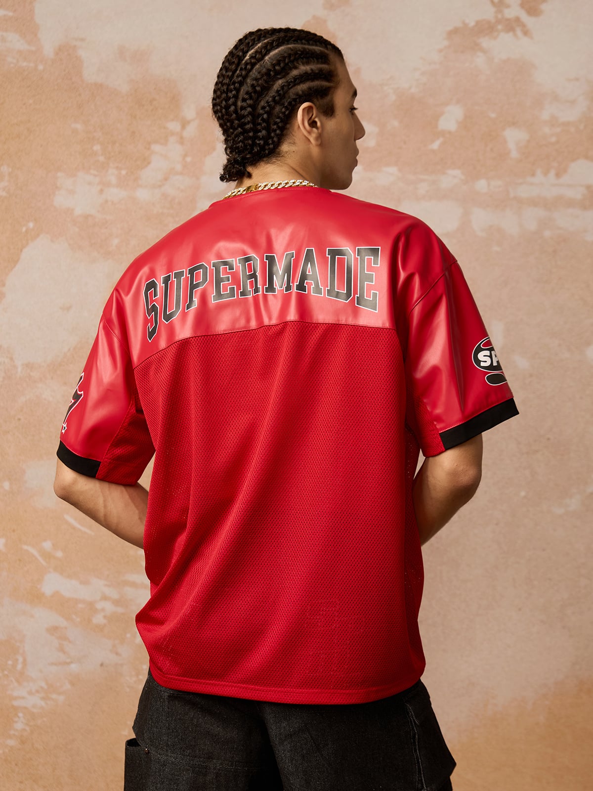 Original "SUPER 7" V-Neck Jersey T-SHIRT