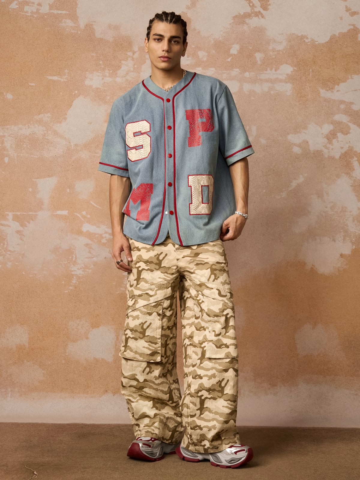 Original Contrast Color Denim Shirts