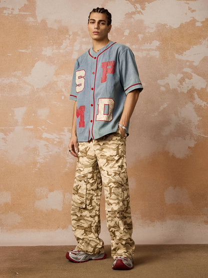 Original Contrast Color Denim Shirts