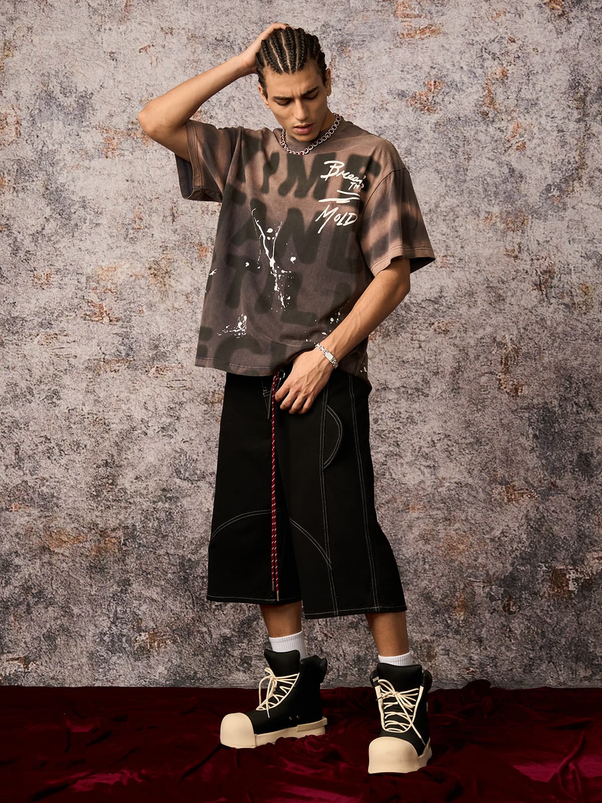 Welt-Embellished Cargo Jorts