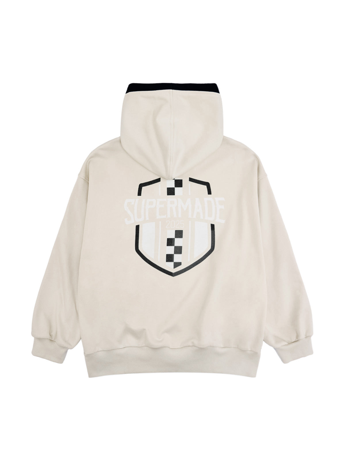 Original Contrast Color Zip Up Hoodie