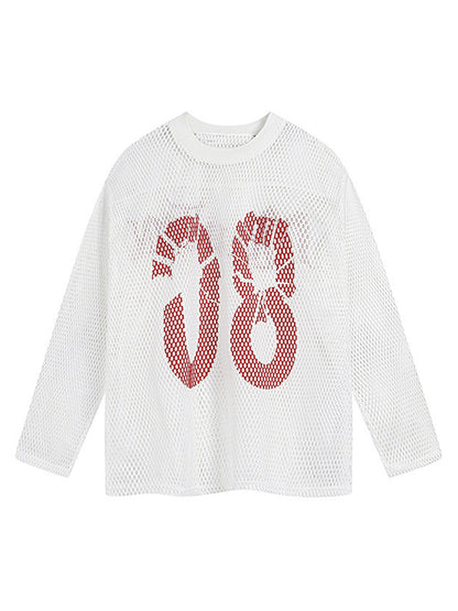 Retro Jersey Long Sleeves T-Shirt - 2347