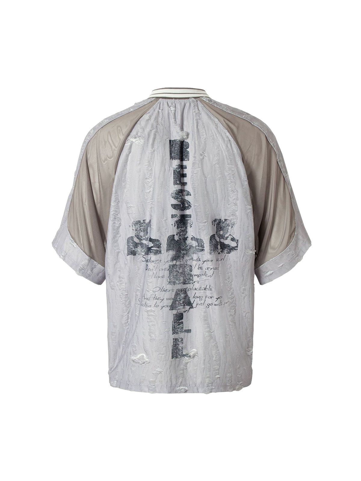 Street Stitching Cross Print T-shirt