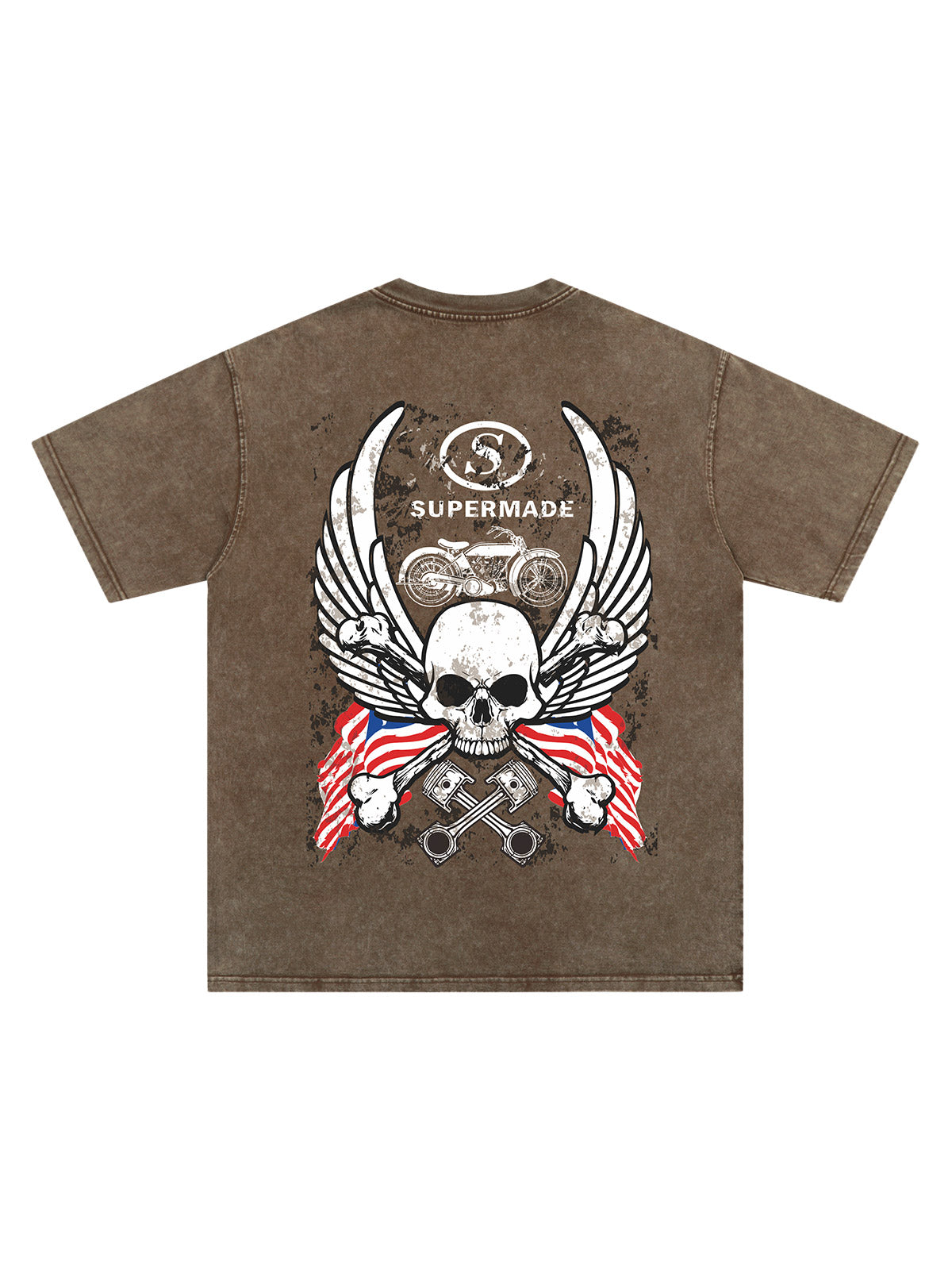Orginal Skull Flag Independence Day T-shirt