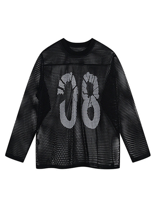 Retro Jersey Long Sleeves T-Shirt - 2347