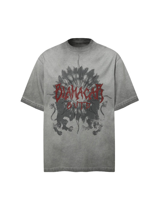 Distressed Batik Graphic T-Shirt