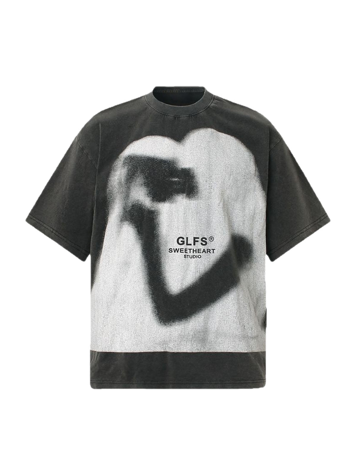 Abstract “KISS” Graphics T-Shirt