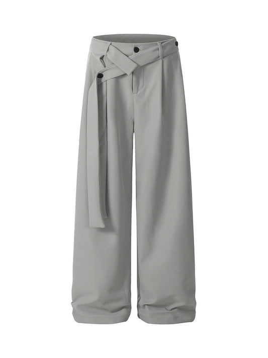 Pleated Belted Machete Track Pants