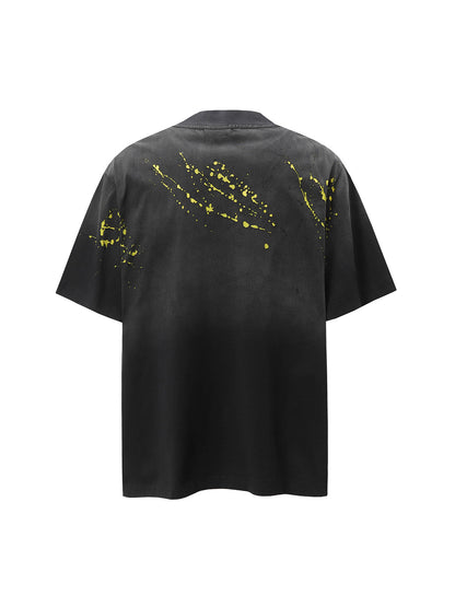 Vintage Washed Dot Spray T-Shirt