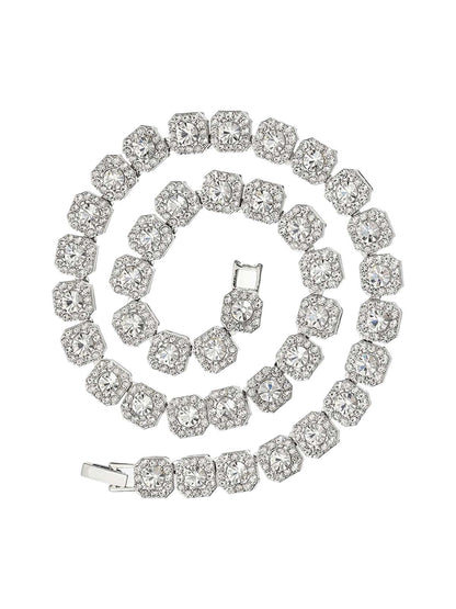 Thesupermade Round Diamond Cuban Necklace