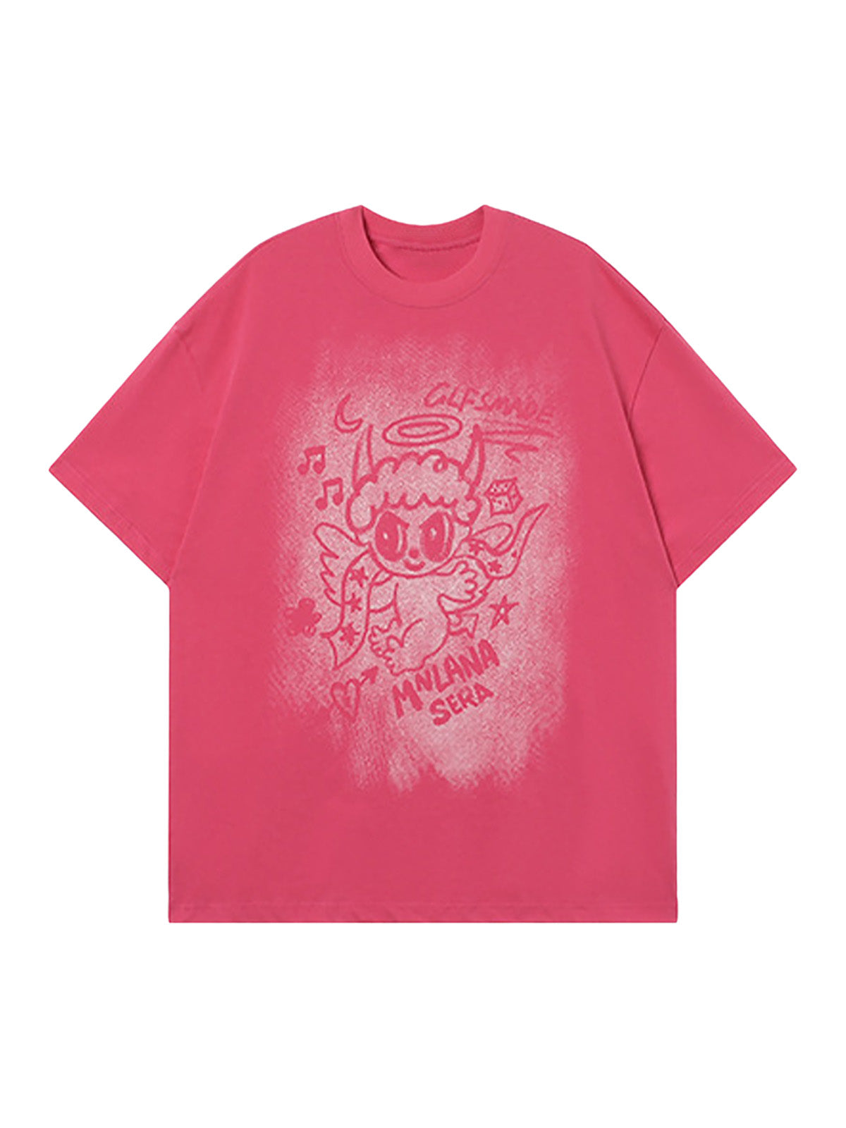 Oversized Angel Graphic T-Shirt