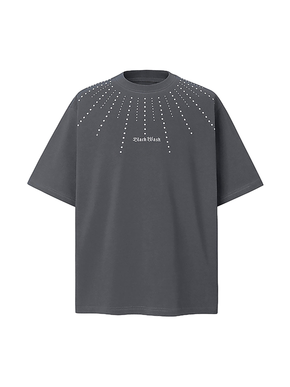 Heavy Rhinestone Short-Sleeve T-shirt