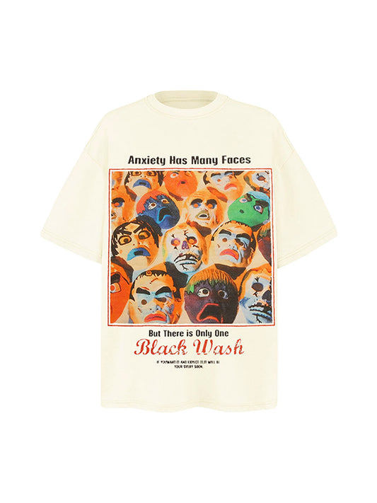 Protrait Graffiti Crew Neck T-Shirt